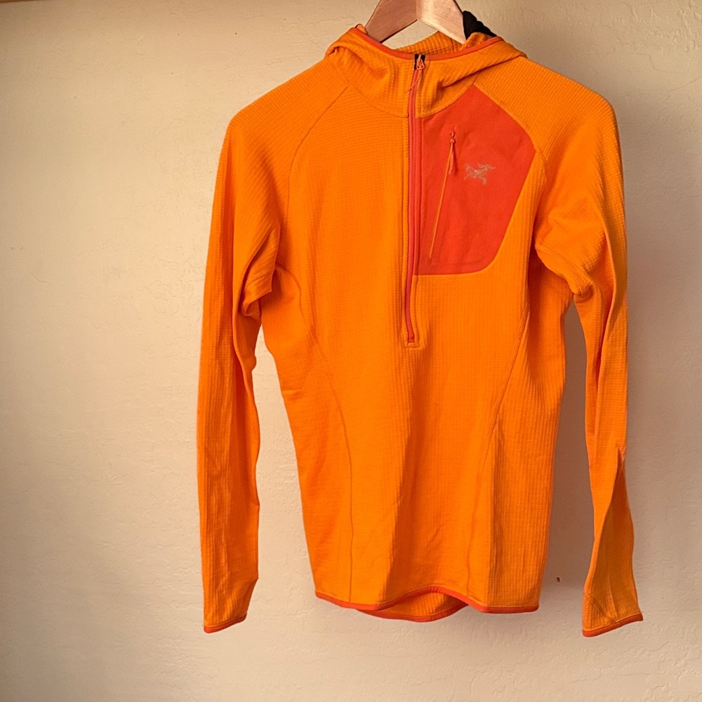 Arc'teryx Vibrant Orange Half-Zip Hoodie